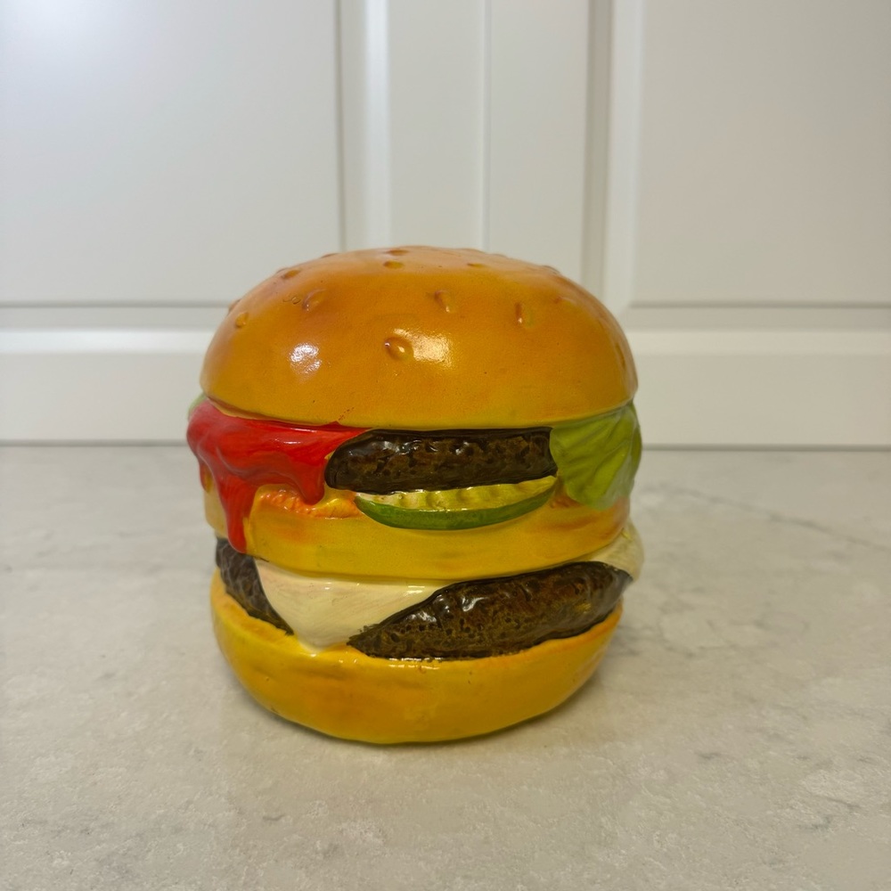 Vintage Cheeseburger Bank Large Pop Art 1978 CARA Creations 6"